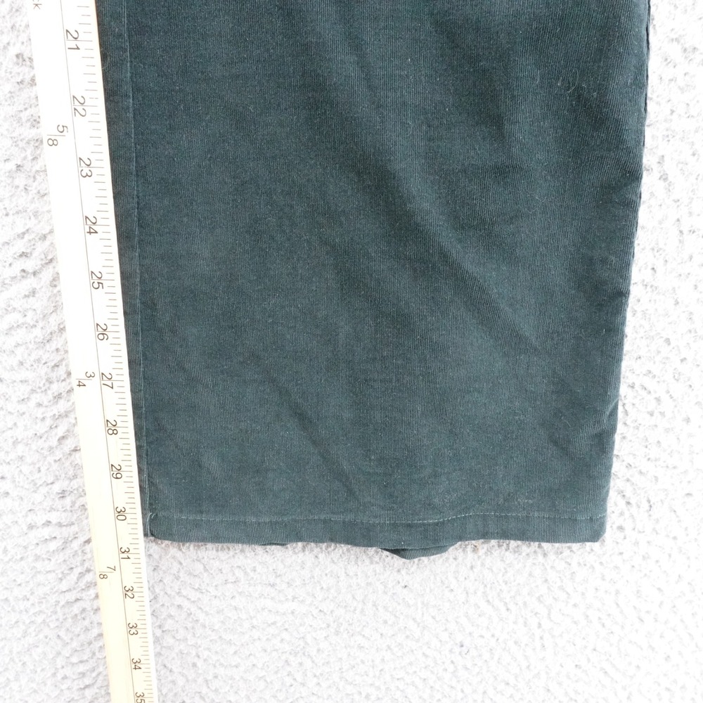 Lafayette 148 Corduroy Flare Pants Size 8 Green Women Soft Mid Rise Stretch - Picture 9 of 13